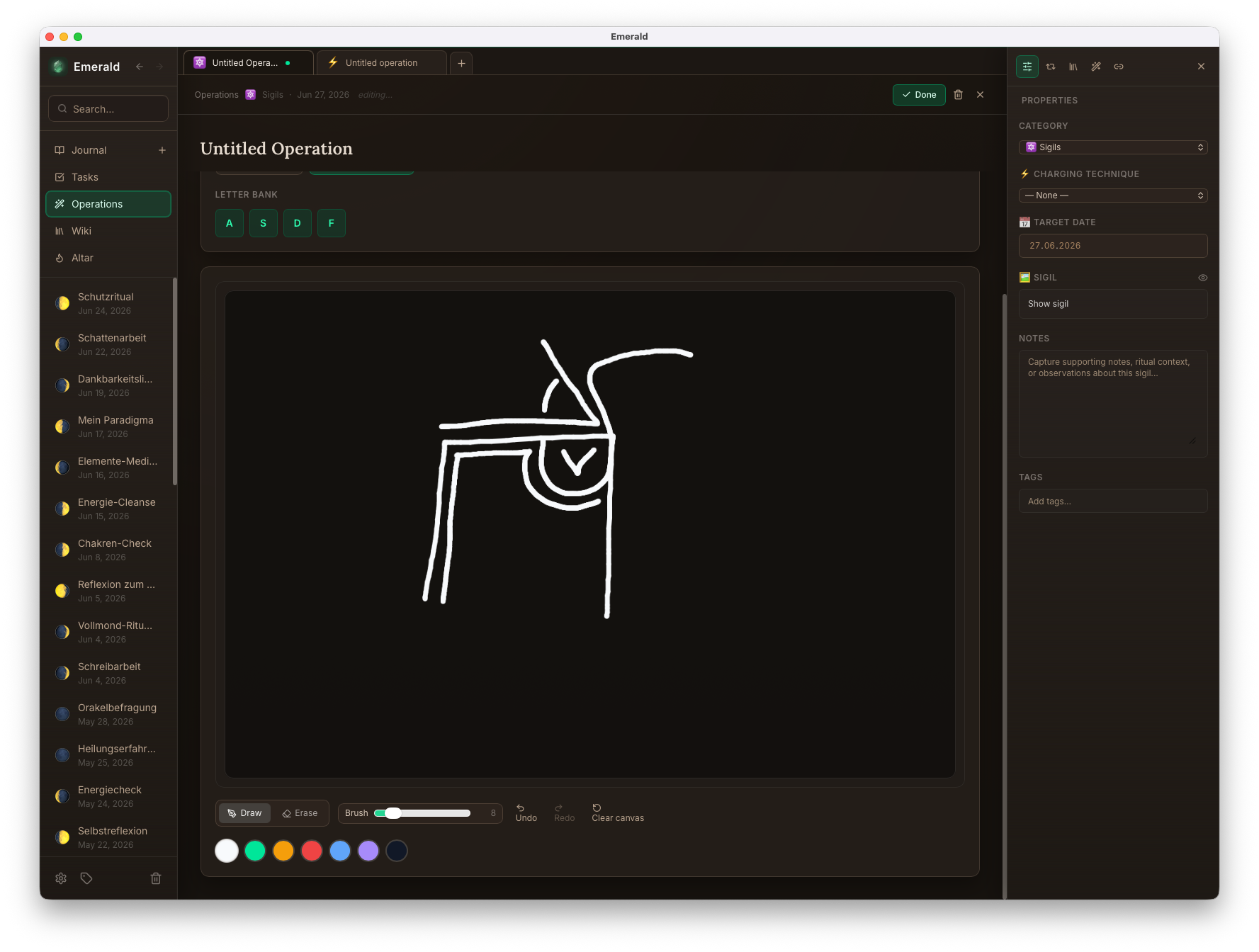 Emerald Sigil Editor